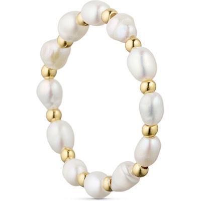 TIM OG SIMONSEN RING, GERTRUD RING, NATURAL/GOLD